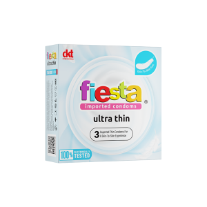 Bao cao su siêu mỏng FIESTA Ultra Thin size 53mm - Hộp 3 bao