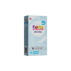 Bao cao su siêu mỏng FIESTA Ultra Thin size 53mm - Hộp 12 bao